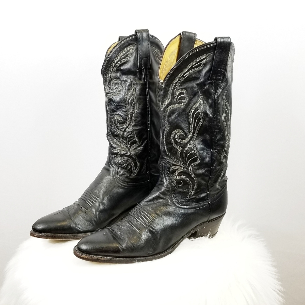 Dan Post Black Cowboy Boots